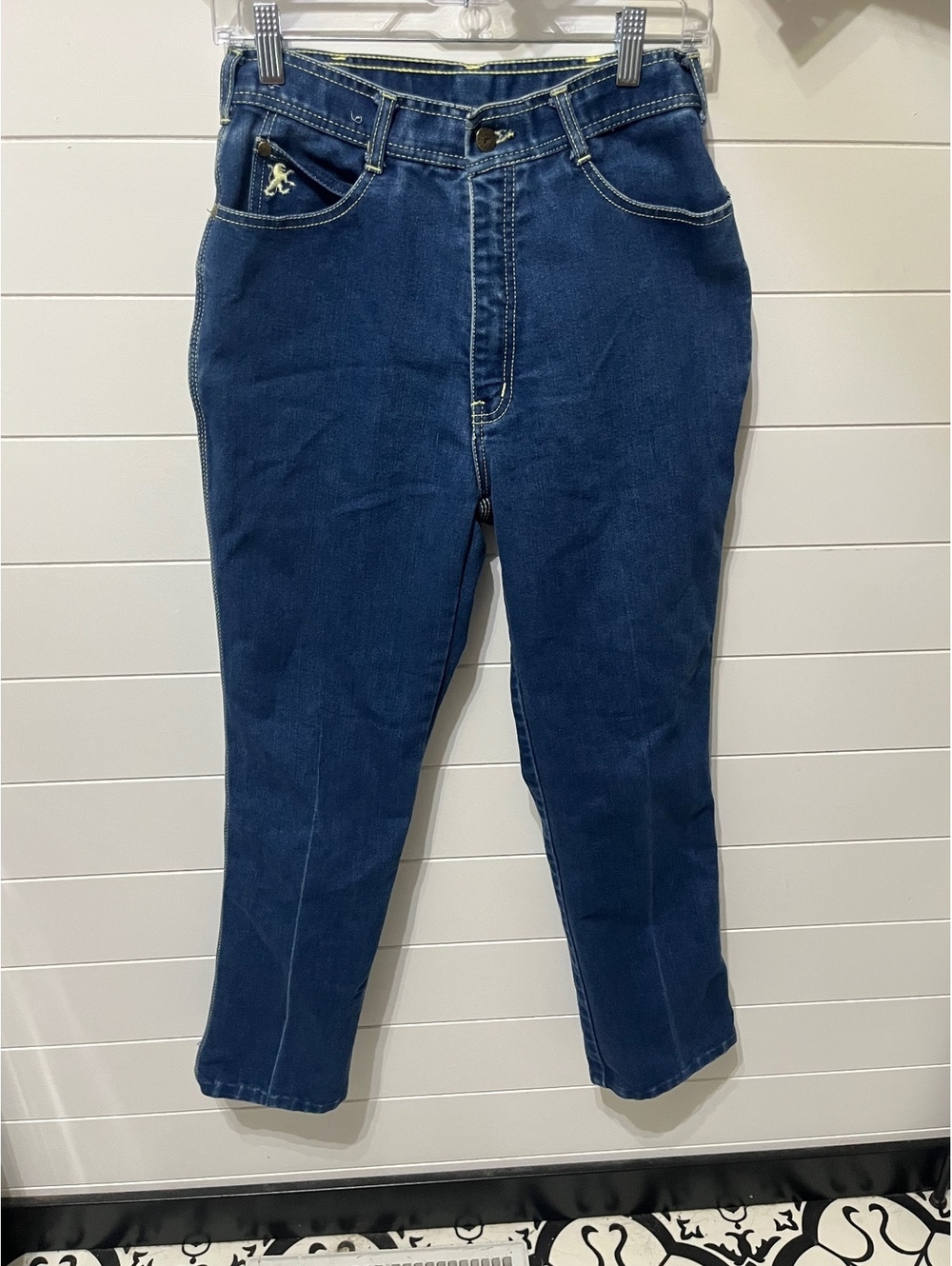 Vintage Braxton Stretch Jeans Blue Denim High Waist Cotton Polyester Blend